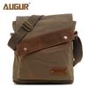 New Men's Bag Canvas Bag Men's and Women's Vertical Crossbody Bag Shoulder Bag European and American Retro