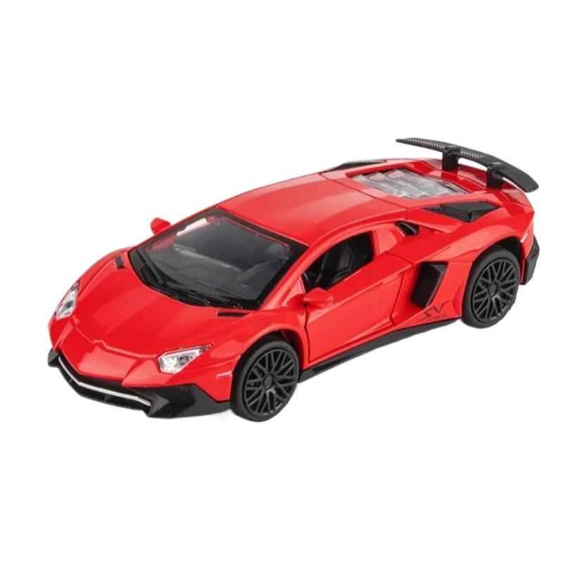 1/32 Lamborghini LP750 Alloy Sports Car Model, Simulated Interior Details, Cool Lighting and Sound Effects, Exquisite Desktop Ornaments