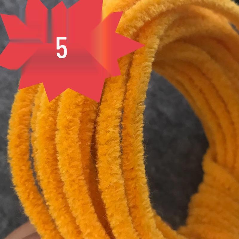 Chibi Maruko-chan Colorful 6mm Wool Chenille Stems for DIY Dragon Doll & Bouquet Crafting