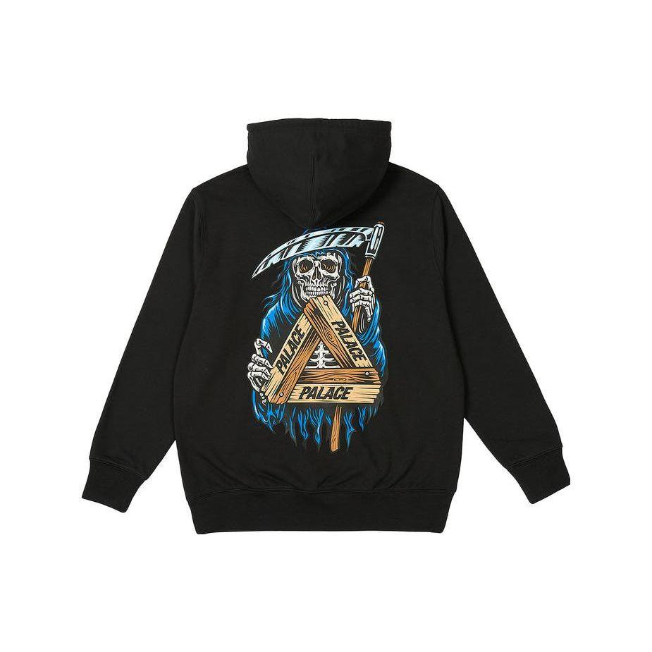 Palace Reaper Hood Black Unisex Tops P25HD006