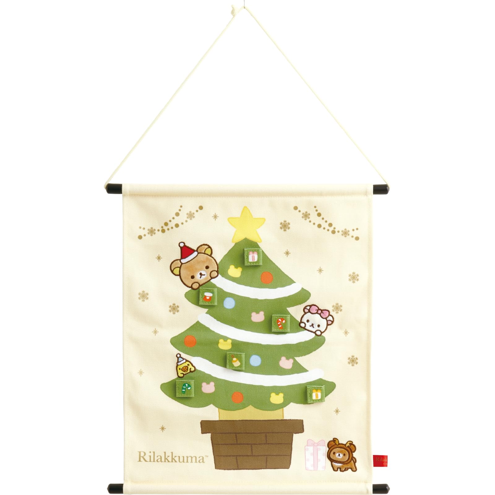 

Rilakkuma Christmas Tapestry KG11301 H440 x W380mm San-X Ornament Christmas