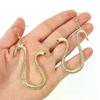 Cartoon Snake Pendant Earrings Anime Boa Hancock Cosplay Prop Dangle Eardrop Jewelry Cute Party Gifts for Woman Girls