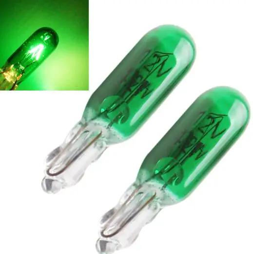 

KEVANLY 100 шт. автомобильная галогенная лампа T5 W3W 12 В 1,2 Вт, теплый белый/янтарный цвет, подсветка приборов, настольные лампы, предупреждающий свет для салона автомобиля зелёный