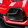 For Honda Civic Hatchback 2016-2021 Carbon Fiber Rear Fog Light Strip Cover Trim