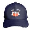Booooks Halloween Ghost Reading Books Cap Fashion Casual Baseball Caps Adjustable Hat Hip Hop Summer Unisex Baseball Hats