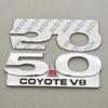 3D Metal Car Sticker 5.0 COYOTE V8 Logo Badge Rear Trunk Fender Side Emblem For Ford Mustang GT500 Cobra Focus Mondeo Accessorie