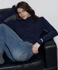 Isibchilwai Basic Wool Neck Top (Navy)