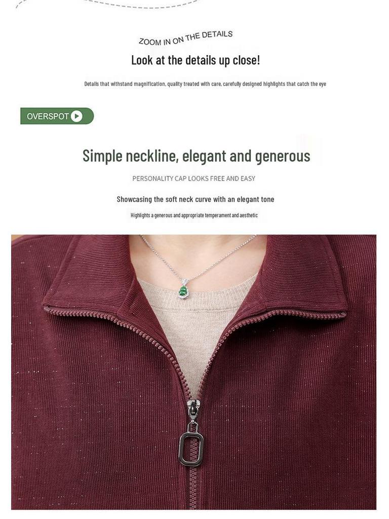 Trening elegant de primăvară: Set din două piese 2025 pentru femei de vârstă mijlocie - Jachetă casual și pantaloni pentru primăvară și toamnă