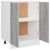 Vidaxl Freestanding Kitchen Cabinet, Sonoma Oak Grey, 60X46X81.5 Cm