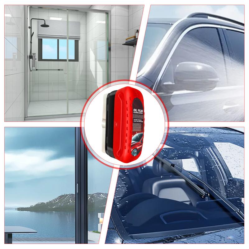Car Oil Film Cleaning Brush Glass Polishing Agent Brush Auto Detailing Car Window Glass Cleaner Removing Oil Film Milk Car