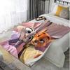 Furry Kawaii J-Judy&N-Nick Halloween Blanket for Bed Blankets New Year Camping Home and Decoration Bedspread the Anime Sofas Nap