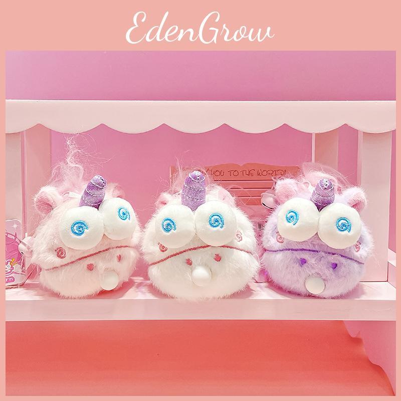 Unicorn Enchanting Original Keychain With Bubble Blowing Plush Design In Colors Adorable