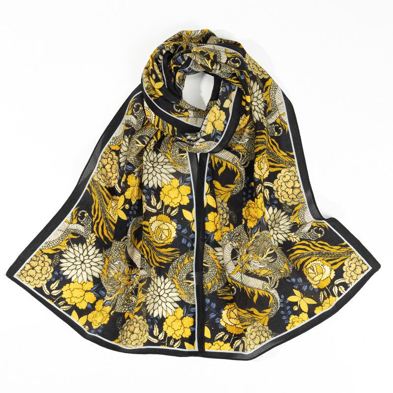 New Style of Silk Scarf for Women  Small Long Mulberry Silk Hairband  Versatile Small Scarf Scarf