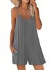 2026 Solid Color Women's Strappy Jumpsuit - Summer Casual European American Style Romper Pants
