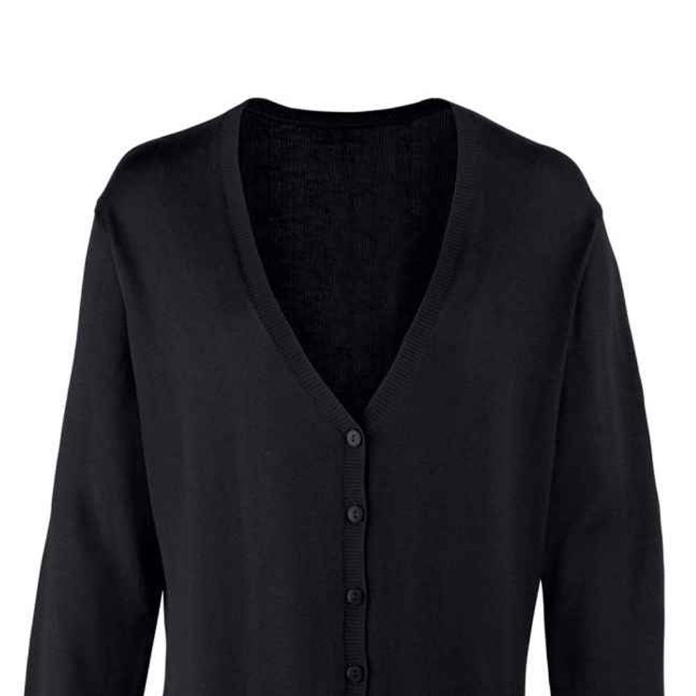 Premier Womens/Ladies Cotton Acrylic V Neck Cardigan