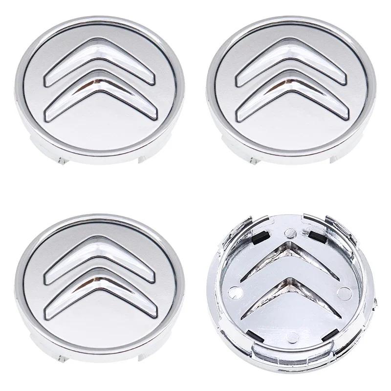 4pcs Auto Car Wheel Center Hub Caps Rim Caps Covers Emblem For Citroen C5 X AIRCROSS C3 C4 C2 Berlingo Jumper Dispatch Ami C4L Bxhm58