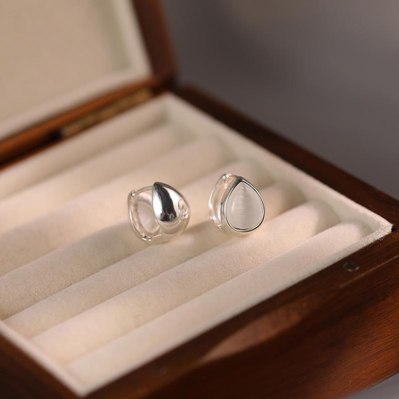 Neue fähige Vier Jahreszeiten Kaltwind Kupfer Opal Wassertropfen Ohrringe Damen Alltagsschmuck 2024