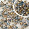 50 Pieces of Mixed Crack Glass Beads - Shiny 10Mm Round Crystal Beads, Suitable for Diy Jewelry Making, Bracelets, Necklaces, Earrings