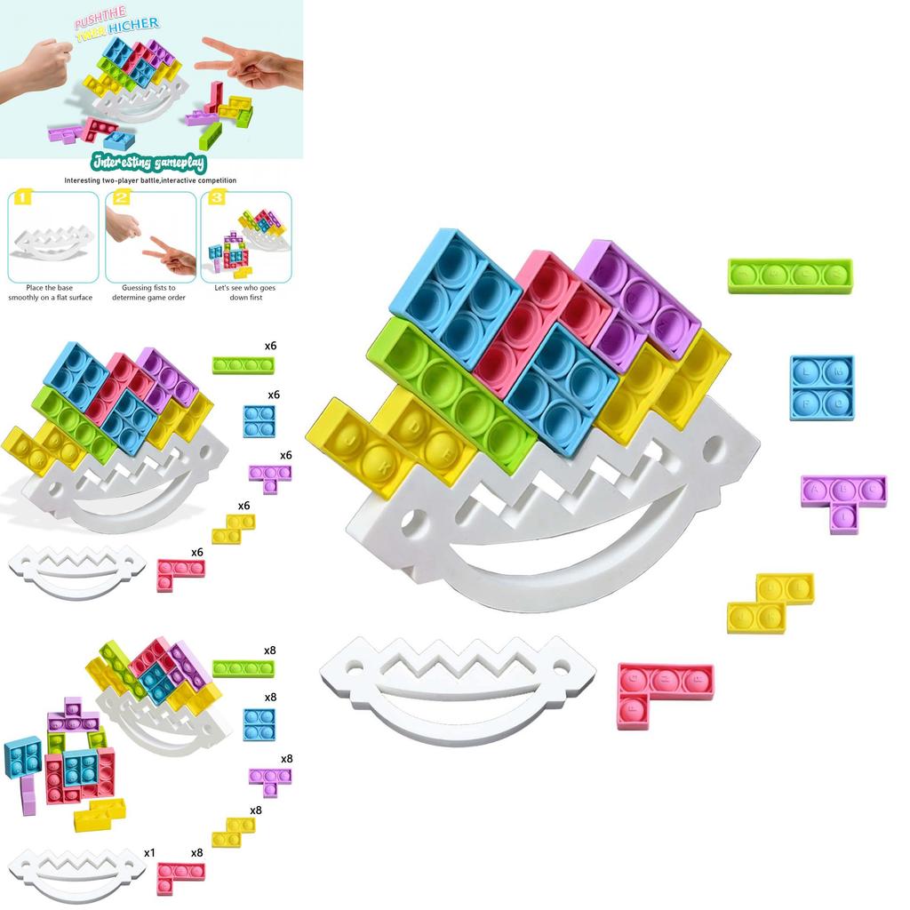 Silicone Kids Stacking Blocks With Balance Fun For Parentchild Play