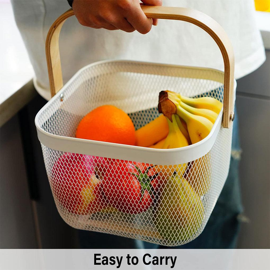 Durable Storage Solution Picnic Basket With Handle Small Basket With Handle Shopping Basket