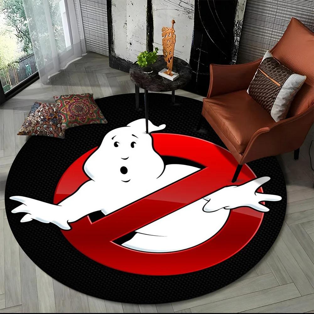 26 Style New G-Ghostbusters Horror Movie Cartoon Round Carpet Rug for Bedroom Living Room Sofa Decoration,pet Decor Floor Mat