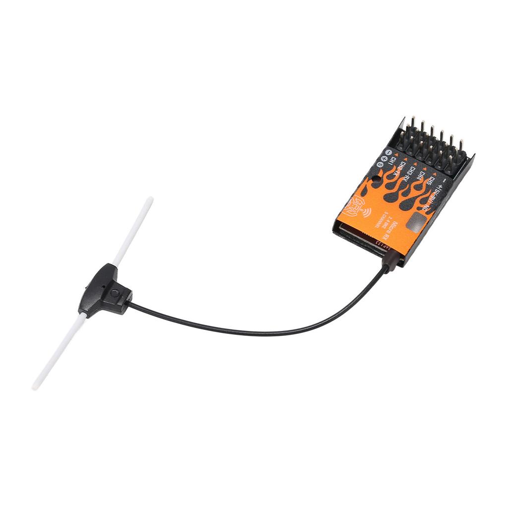 ExpressLRS Micro Receiver Support 5 CH PWM Outputs Failsafe Function with T Antenna for RC Helicopters Cars Boats