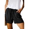 YYFS Pantaloncini sportivi a vita alta con stampa tinta unita casual alla moda da donna