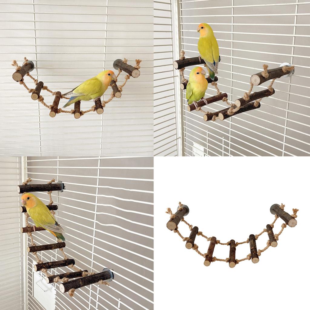 Parrots Grinding Scratchers Perch Cage Mount Bird Ladder Cage Toy Rod Swing Rack Toy Grinding Perch Supplies