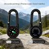 Double Sided Compasses Thermometers Outdoor Small Compasses Carabiner Outdoor Navigation Tool Backpack Buckle Enduring