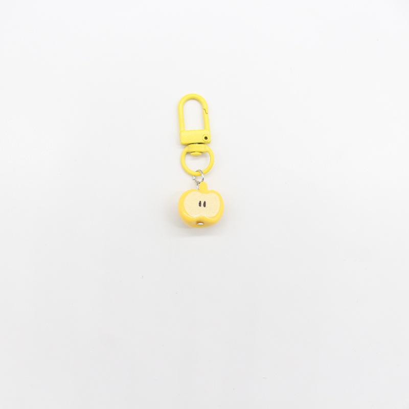 Vibrant 3D Apple Keychain Charm - Cute Gift for Friends