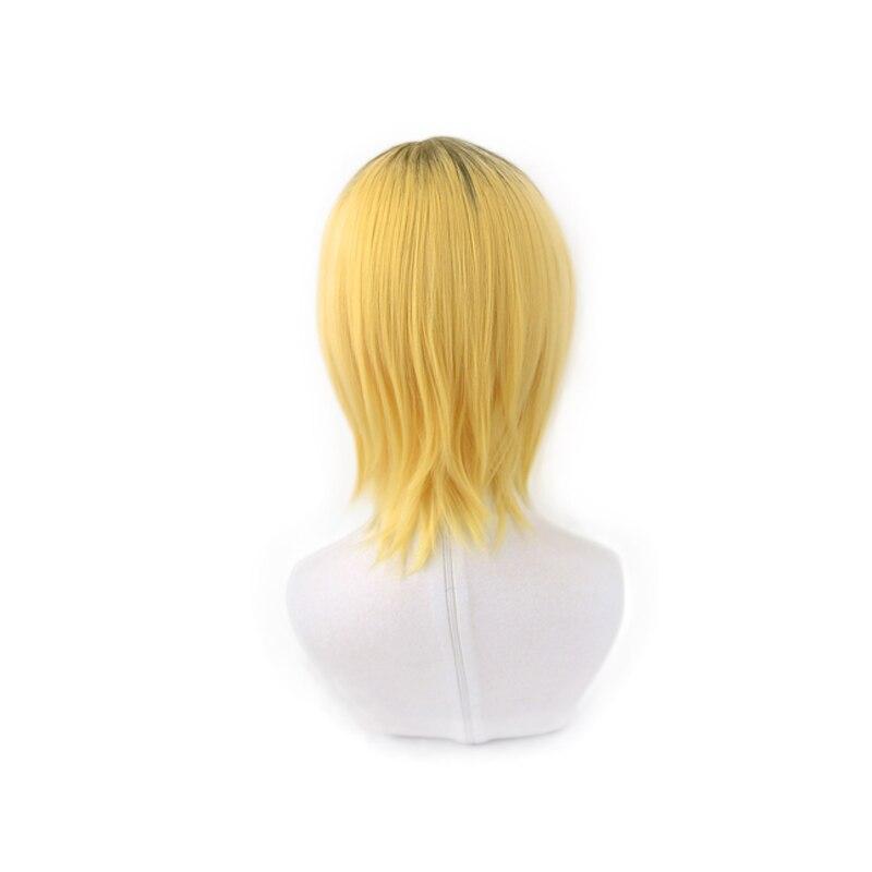 Anime Haikyuu!! Nekoma Kenma Kozume Short Wig Cosplay Costume Heat Resistant Synthetic Hair Haikiyu Men Wigs