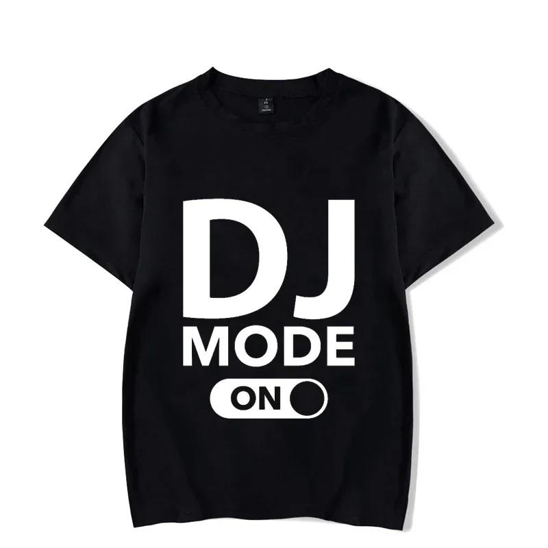 Oversized T-shirt Summer Men Women Dj Mode Print Luminous Tees Hip Hop Style Short Sleeve Harajuku DJ Glowing Tshirt for Men