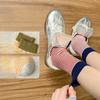 Women's Spring and Summer Striped Thickened Warm Mid-calf Socks, Trendy and Versatile Pile Socks, Anti-odor Cotton Socks