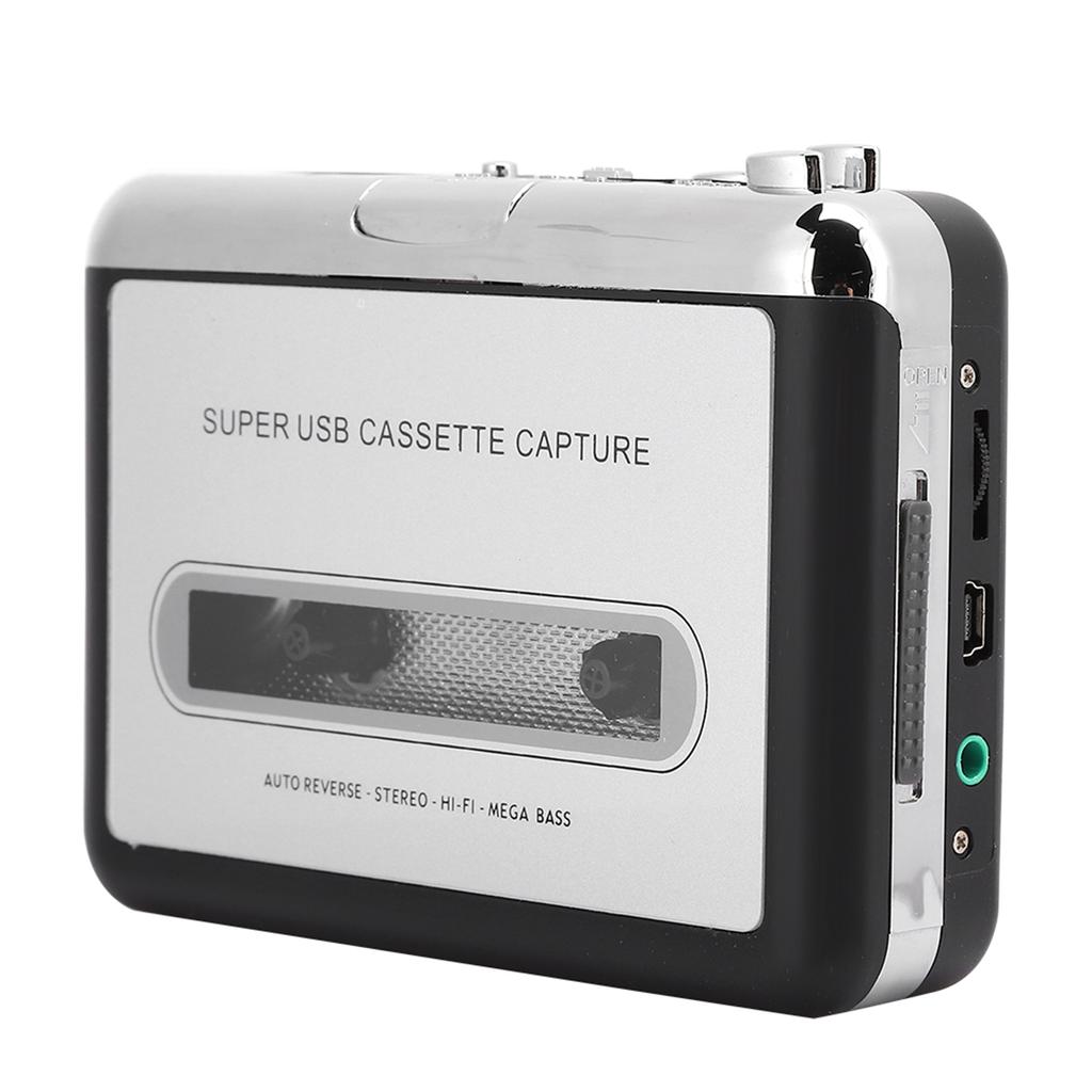 Portable Stereo Cassette Player Tape To MP3 Audio Converter Adapter with USB Cable