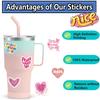 50/100/200 Pink Bible Christian Cartoon Stickers Jesus Loves You Graffiti Stickers Water Bottle Notebook Phone Stickers