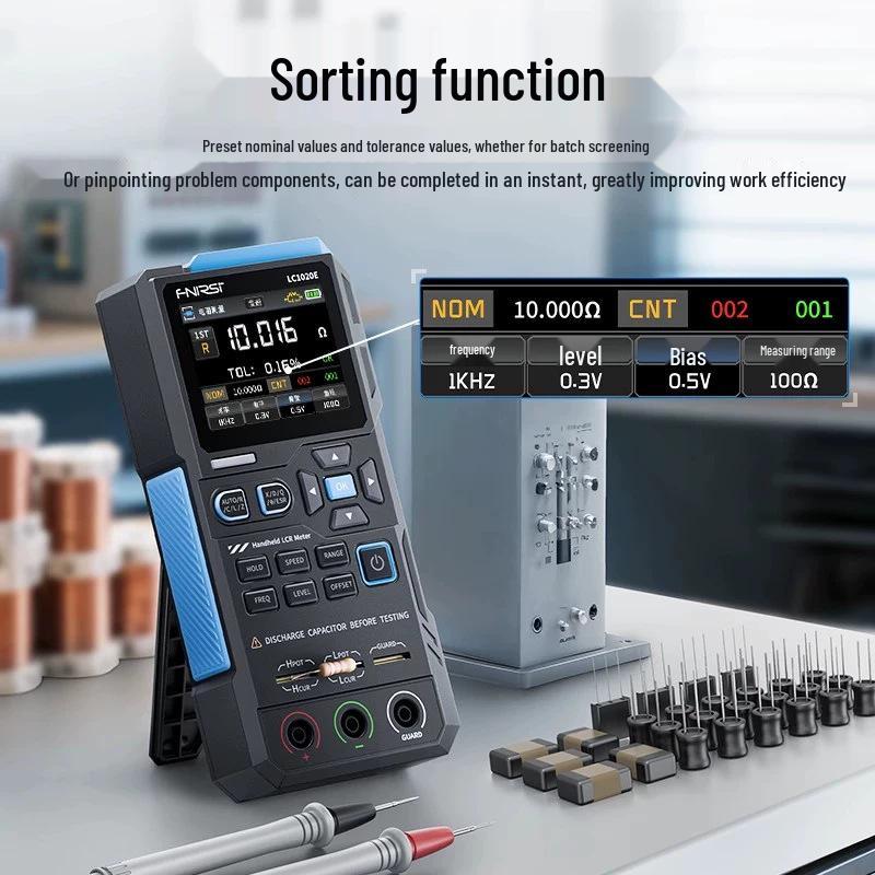 Tester LCR Digital Portabil FNIRSI LC1020E pentru Rezistență, Inductanță și Capacitate Multimetru SMD
