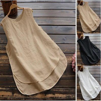Chal informal fino de verano para mujer talla grande, color liso, irregular, camiseta base de punto