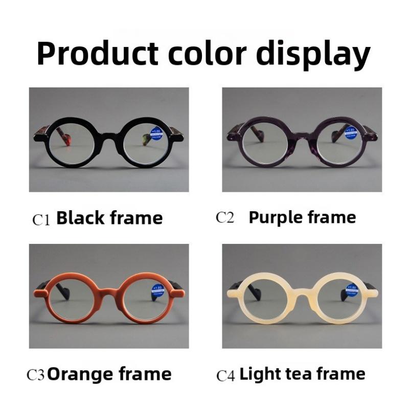 Women's glasses, retro round small frame glasses for men and women