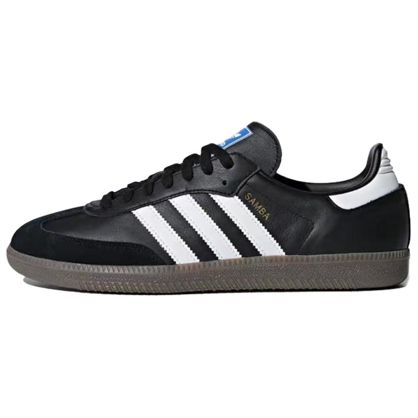 adidas Originals SAMBA OG Low-Top Skateboard-Schuhe Unisex Schwarz Grau B75807(Team113-S-BOX)