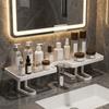 No Drill Bathroom Storage Rack Plastic Over Sink Shelf Universal Faucet Storage Shelf Dormitory