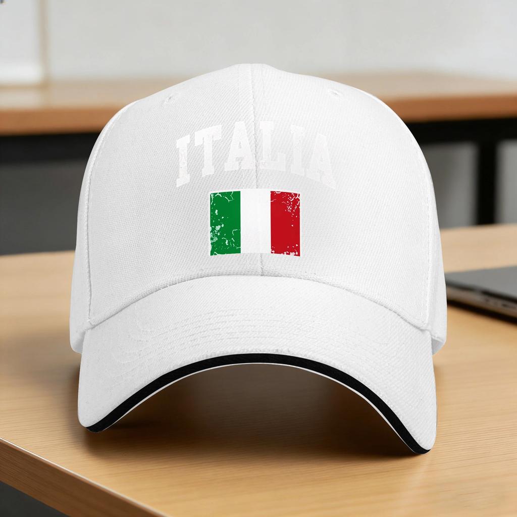 Summer Italia Italian Flag Vintage Baseball Cap  Hiking Fishing Casual CustomHip Hop Hats WoUnisex Unisex Dropshipping Baseball Caps