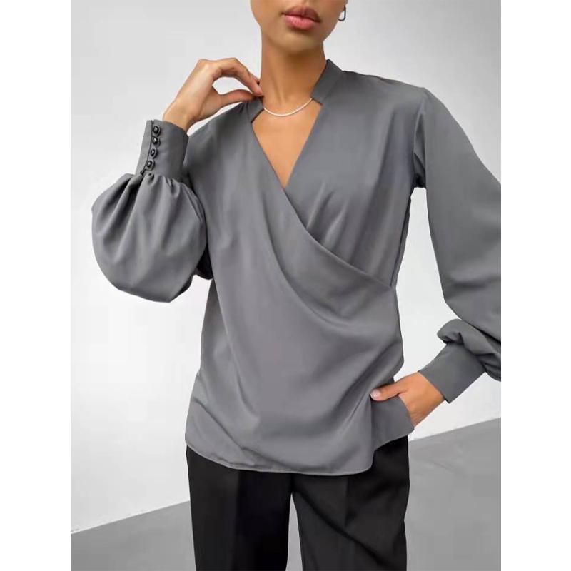 Blusas mujer de moda 2022 літо Топ жіночі жіночі сорочки Жіноча зелена біла сорочка Блузки топи Довгий рукав Шикарна жіноча блузка