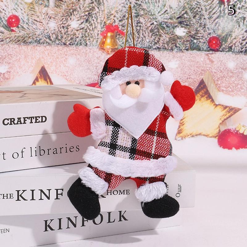 Christmas Doll Ornament Hanging Pendant Father Christmas Snowman Used For Holiday Home Decor Christmas Tree Party Acesssories