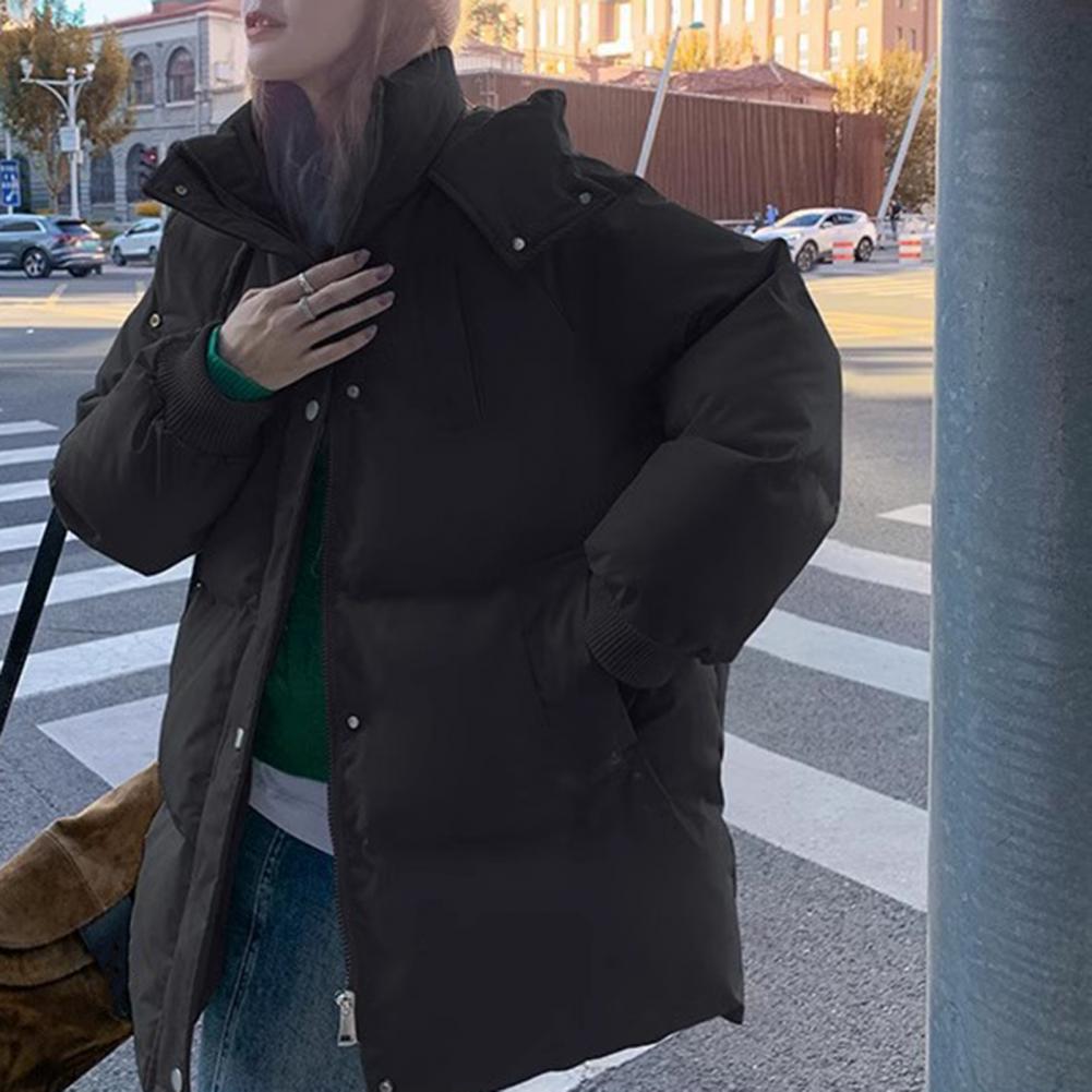 Soft Winter Down Jacket for Women Cold Weather Cotton-padded Jacket Women's Winter Hooded Cotton Coat with Thick Padded