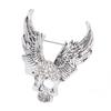 Drill Skull Brooch Sparkling  S Fashion Personality Brooch Accessories for Suit Coat