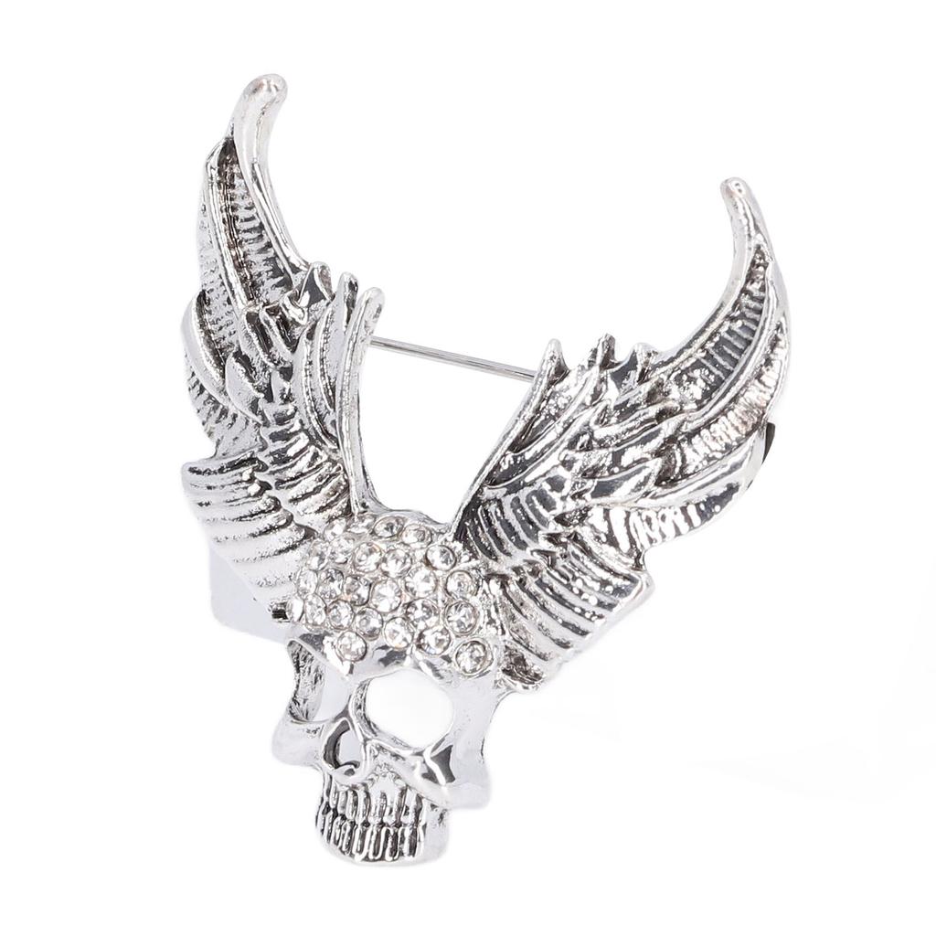 Drill Skull Brooch Sparkling S Fashion Personality Brooch Accessories for Suit Coat