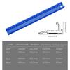 Hand Protective Ruler Nonslip Ruler Wood Cutting Straight Ruler Woodworking Tool