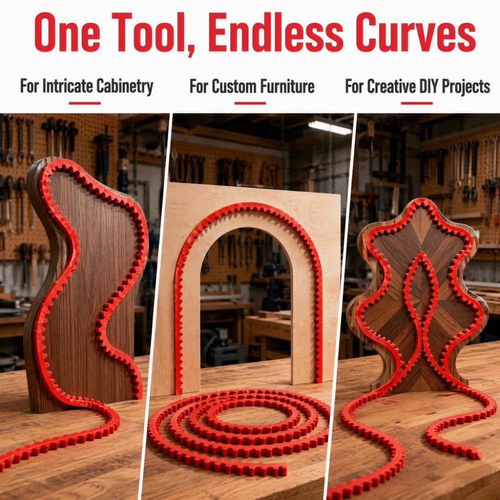 Durable Flexible Curve Template 2M Length Curve Pattern Making Tool  Router Template