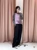 Color-Block Round Neck Long-Sleeved T-Shirt: Unique fabric, soft, durable, and comfortable!