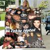 Coperta stampata della band Tokio Hotel Coperta calda per bambini Coperta in flanella morbida e accogliente Coperta per divano letto Coperta da viaggio Regalo di compleanno